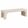 Banco de travertino 120x40x45 cm beige